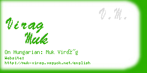 virag muk business card